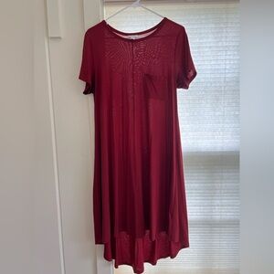 LuLaRoe Carly Deep Red Medium